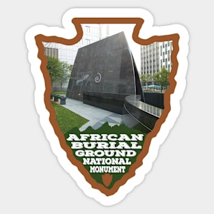 African Burial Ground National Monument photo arrowhead Sticker